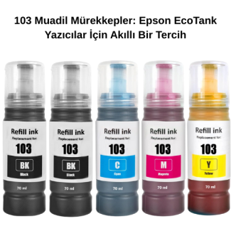 103 Muadil Mürekkepler: Epson EcoTank Yazıcılar İçin Akıllı Bir Tercih