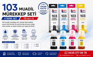 Epson 103 4 Renk Muadil Mürekkep Seti Özellikleri, Uyumlu Yazıcılar ve Satın Alma Rehberi