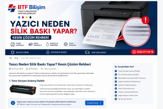 Yazıcı Neden Silik Baskı Yapar? Kesin Çözüm Rehberi (2026)